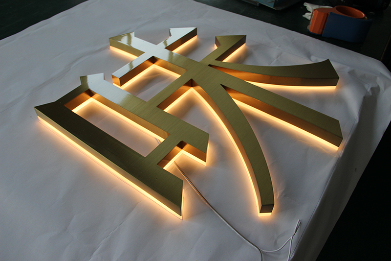 精工電鍍背發光字